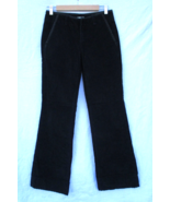 Banana Republic Stretch Bootcut Black Corduroy Pants Womens 0 with Tuxed... - $15.20