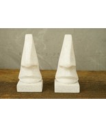 MODERN 2PC Lot Faux Stone Figural Eyeglass Holder Stands 4.75&quot; Tall - £16.35 GBP