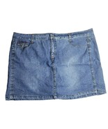 MXM Denim Jean Skort Skirt Womens Plus Size 26 Pockets Blue - £21.05 GBP