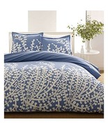 Full / Queen 100-Percent Cotton 3-Piece Comforter Set with Blue White Fl... - $252.47 CAD