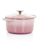 Crock-Pot Artisan 2 Piece 3 Quarts Enamled Cast Iron Dutch Oven in Blush... - $98.40 CAD