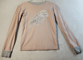 Harry Potter T Shirt Top Youth Size 13 Beige Cotton Long Sleeve Round Neck EUC - £19.14 GBP