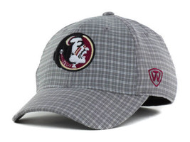 Florida State Seminoles Noles Top of the World Plaidee NCAA Stretch Fit Cap Hat - £17.26 GBP