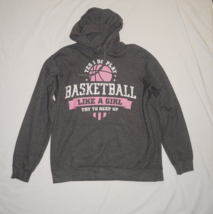 Play Basketball Like A Girl Hooded, Girl Hoodie Size L - $376.75 MXN