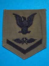 WWII, U.S.N. CHIEF, AVIATION METALSMITH, 3rd CLASS, ON GREY, DATED 1944,... - $10.00