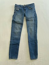 Hollister Women&#39;s Skinny Leg Low Rise Jeans Size 26/31 Stretch Cotton Bl... - $12.86