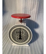 Vintage Hanson Scale Co Chicago USA Wayrite 25 lb Scale Red Top White Ba... - €43,11 EUR