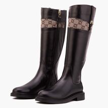 The Bellina Black Leather Women’s Knee-High Women Boot image 2