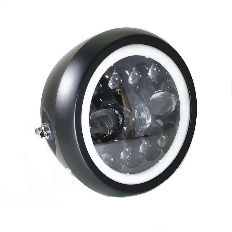 7&quot; Motorcycle Headlight Retro LED Headlamp 12V Universal High Low Beam Head Ligh - £239.90 GBP