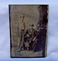 Vintage 2.5&quot; X 3.5&quot; Tintype Photograph Picture Of Two Men - £7.89 GBP