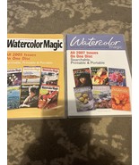 Watercolor Magic 2005 &amp; 2007 Issues CD 400+ Printable Pages Art Instruction - $27.42 CAD