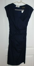 Farfetch Nicole Miller Collection Blue Sleeveless Dress Size Women&#39;s 2 - £214.08 GBP