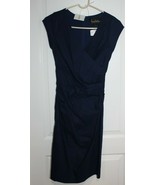 Farfetch Nicole Miller Collection Blue Sleeveless Dress Size Women&#39;s 2 - £214.07 GBP
