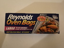 Reynolds Oven Bags 5 Large Size Bags 8lbs Meat And Poultry No Mess Bags 14x20 - £6.37 GBP