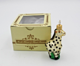 IMPULS Glass Christmas Ornament Giraffe Poland Mouth Blown Hand Painted Boxed - £21.14 GBP