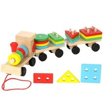 Melissa And Doug Style Montessori Wooden Puzzle Train Educational - $13.10
