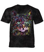 Watchful Cat Russo Unisex Adult T-Shirt The Mountain 100% Cotton Grey - $36.66 CAD+
