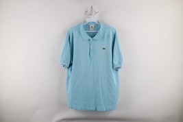 Lacoste Mens FR 6 US Large Distressed Croc Logo Collared Golf Polo Shirt... - $26.68