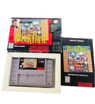 Super Nintendo Video Game vtg SNES box Breakthru Break Thru Breakthrough 1994  - $94.05
