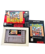 Super Nintendo Video Game vtg SNES box Breakthru Break Thru Breakthrough... - $94.05