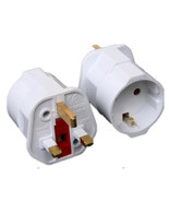 Universal EU to UK Plug Adapter Power Converter with 2 Pin Socket Multif... - £8.08 GBP+