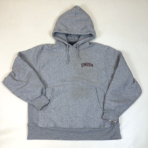 Union College Champion Double Sided Gray Hooded Sweatshirt Adult Size Me... - $29.69