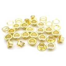 3/16&quot; (5Mm) Hole Size 100 Sets Gold Metal Grommets Eyelets With Washers ... - £17.30 GBP