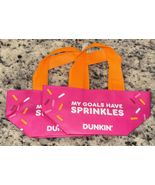 2x Dunkin Donuts Mini Tote Bag Limited Edition 2026 Collectible - $17.81