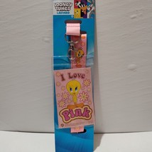 Looney Tunes Tweety Bird Cloth Lanyard With Clasp Official Cartoon Collectible - £10.65 GBP