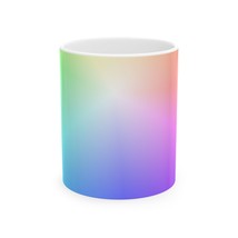 Colorful Gradient Ceramic Mug Vibrant Coffee Cup Rainbow Drinkware Uniqu... - $14.20+
