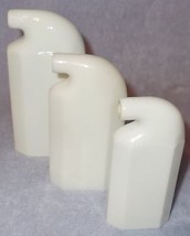 Odol Brand German Milk Glass Mouthwash Tooth Powder Bottles Set of Three  - £15.94 GBP