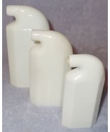 Odol Brand German Milk Glass Mouthwash Tooth Powder Bottles Set of Three  - $19.95