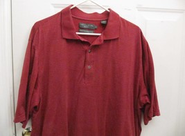 Sz XL Nicklaus Golf Mens Wine/Maroon White Dots Cotton Polo Rugby 3 Butt... - £11.15 GBP