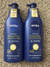 (2) NIVEA Nourishing Skin Firming Body Lotion with Q10 and Vitamin C, 16.9 Fl Oz - £13.64 GBP