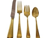 Colfax by Durgin-Gor Sterling Silver Flatware Service 12 Set Vermeil Gol... - $4,108.50