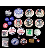 Lot Vintage Political Pinback Buttons Democratic Republican Kennedy To B... - $60.07 CAD