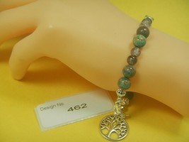 Blue Lace Agate Gemstone-Energy Jewelry-Bracelet-Facilitate-inspiration #462 - £7.32 GBP