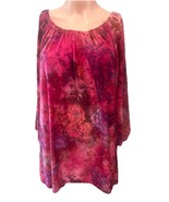 New Directions Pink Floral Blouse In Woman’s Large - $166.87 MXN