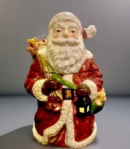 ALACARTE SANTA TOY BAG AND BEAR COOKIE JAR VINTAGE JC PENNY - $21.78