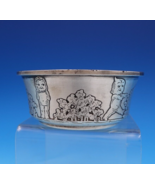 Matthews Co Sterling Silver Child&#39;s Bowl Acid Etched w/Kewpie and Bushes... - $561.29 CAD