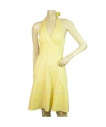 BCBG Max Azria Yellow Halter Neckline Sleeveless Mini Length Dress size 0 - €106,97 EUR