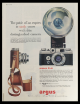 1956 Argus C-4 Distinguished Camera Vintage Print Ad - £11.12 GBP