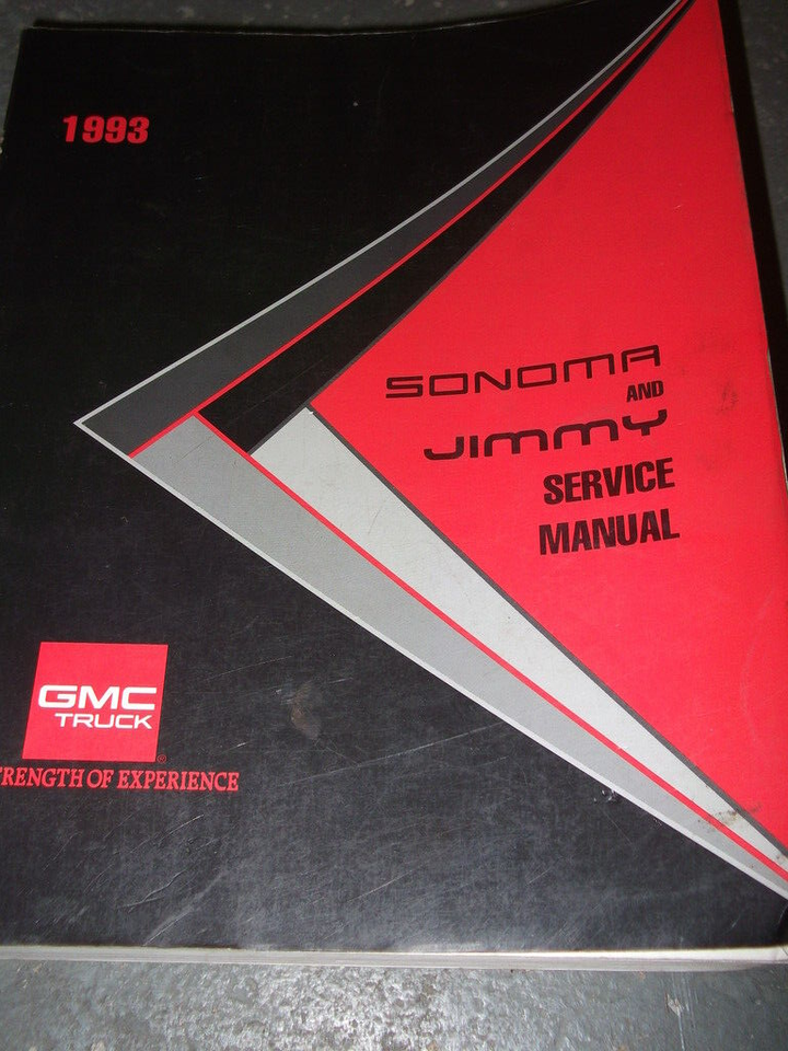 Manuale Di Riparazione Del Servizio Del Camion 1993 GMC JIMMY E SONOMA OEM - $60.32