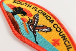 Vintage South Florida Council Orange Boy Scout BSA Shoulder CSP Patch - £9.42 GBP