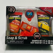 Disney PIXAR Cars Soap &amp; Scrub 3pcs Set - £6.94 GBP