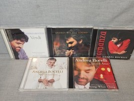 Lot of 5 Andrea Bocelli CDs: Verdi, Sogno, Romanza, Sacred Arias, My Christmas - £9.88 GBP