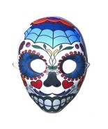 Celebrate Mexican Day of the Dead Blue Halloween Full Face Mask Costume ... - £7.45 GBP