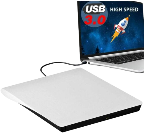 Slim Drive Disc Player External DVD Burner CD RW Writer Laptop Desktop U... - $13.06