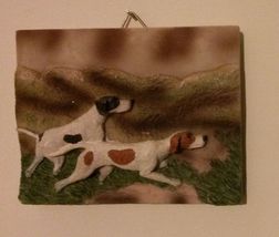 NEW Dog Ceramic Plaque, 5.5" x 4.5", 3D, POINTER DOG, FOXHOUND, BEAGLE