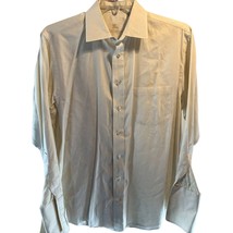 Burberry’s Men’s White 16.5 34 white long sleeve button down 2 ply cotton shirt - $44.55